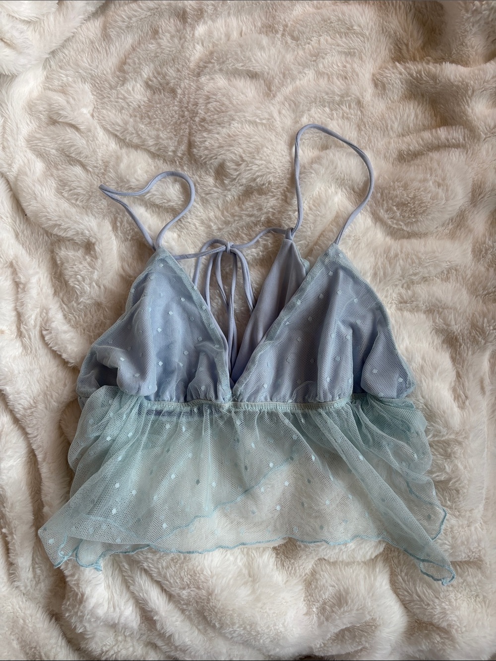 Urban Outfitters Light Blue Scrunchie-Style Headband